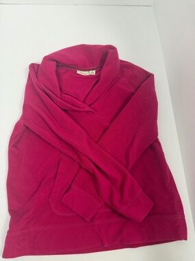 L.L. Bean Women's Cowl Neck Pullover - Magenta